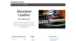 Desktop Screenshot of abraided.com