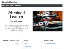 Tablet Screenshot of abraided.com